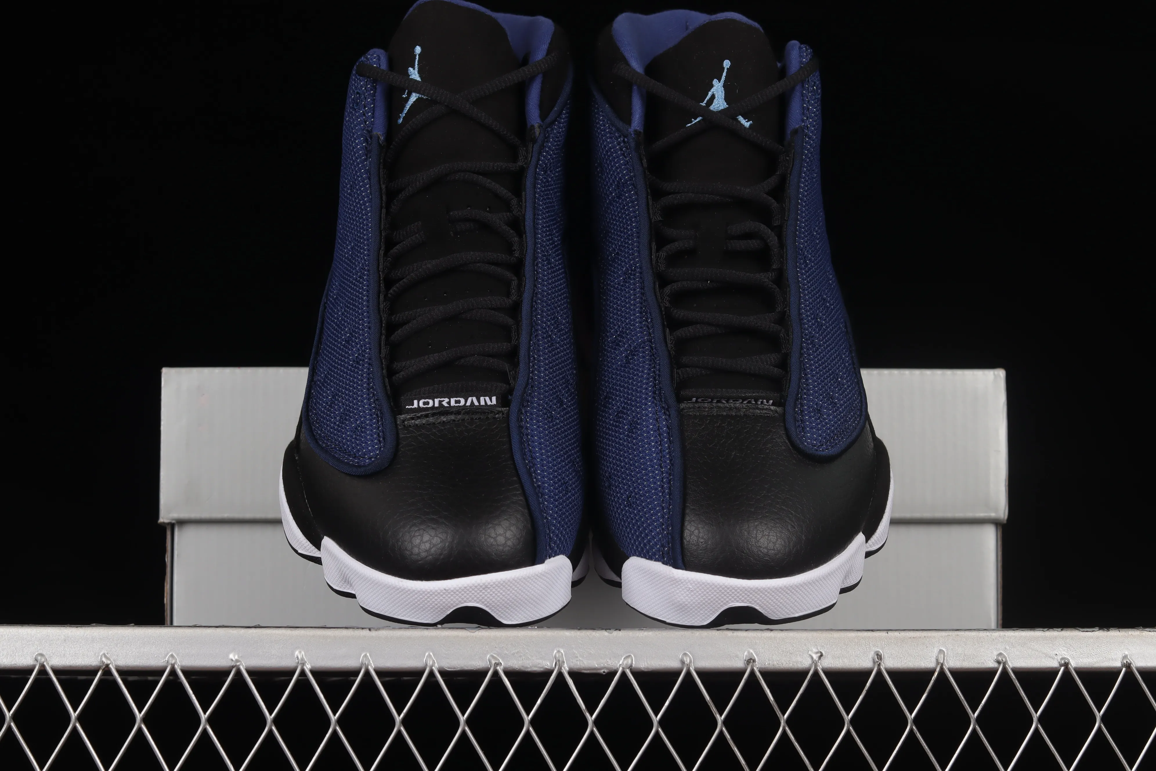 All categories Air Jordan Jordan series basketball shoes Air Jordan 13 pure original version Air Jordan 13 Flint AJ13 Joe 13 navy black and blue 3M reflective basketball shoes DJ5982-400